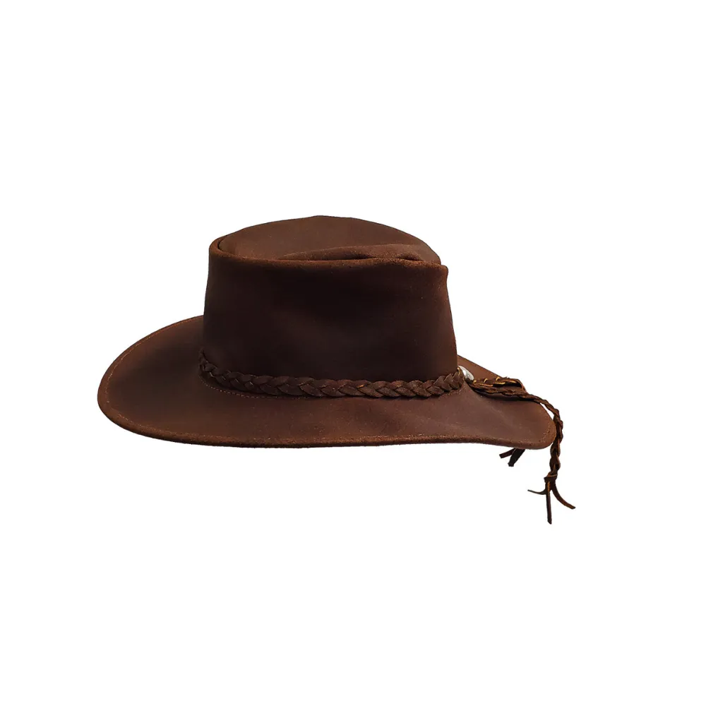 Western Leather Cowboy Hat