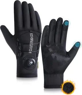 Winter Gloves for Men Women, Extended Wrist Cuff Thermal Gloves Men