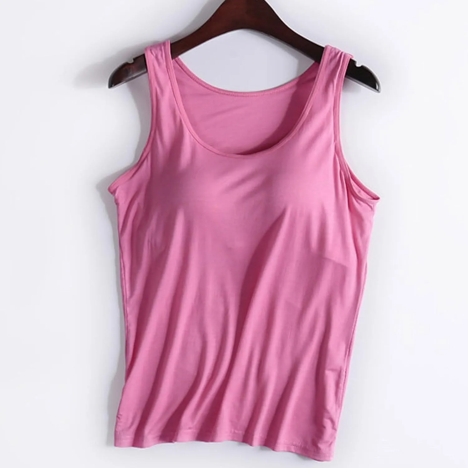 Women Tank Tops with Padded, Sleeveless Yoga Vest Soft Workout Racerback Tank-Top Built-in Bra Vests Sports Shirt