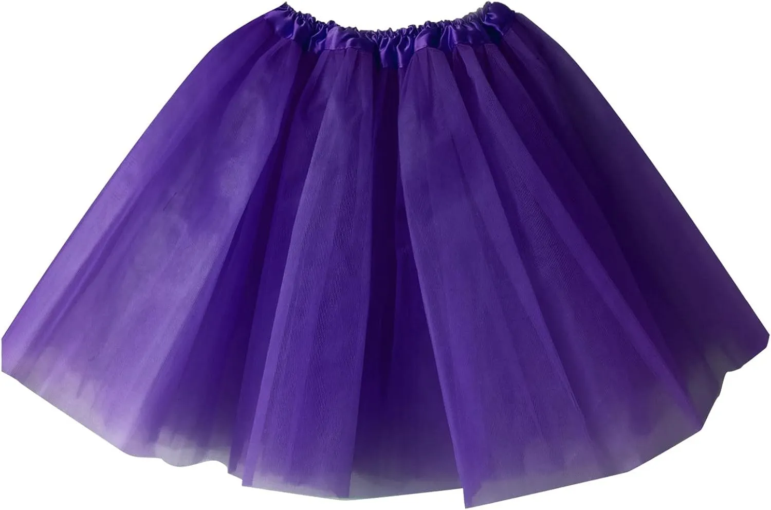 Womens Chic Puffy Skirts Elastic High Waisted A Line Skirts Pleated Shirring Ruffle Layered Mini Skirt for Party