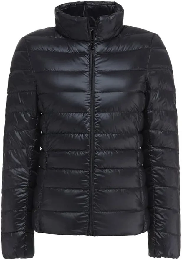 Women'S Packable Ultra Light Weight Short Down Jacket Women Slim Fit Portable Puffer Jacket