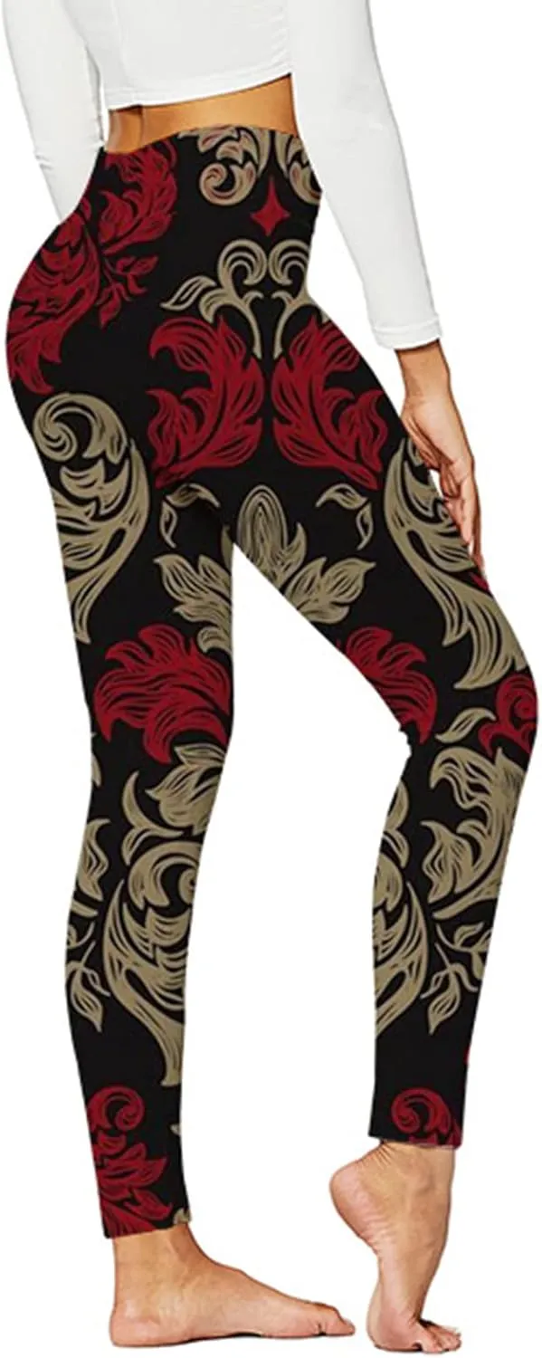 Women's Sugar Halloween Leggings Halloween Print Collection High Waist Women Leggings Printed Halloween Stretchy