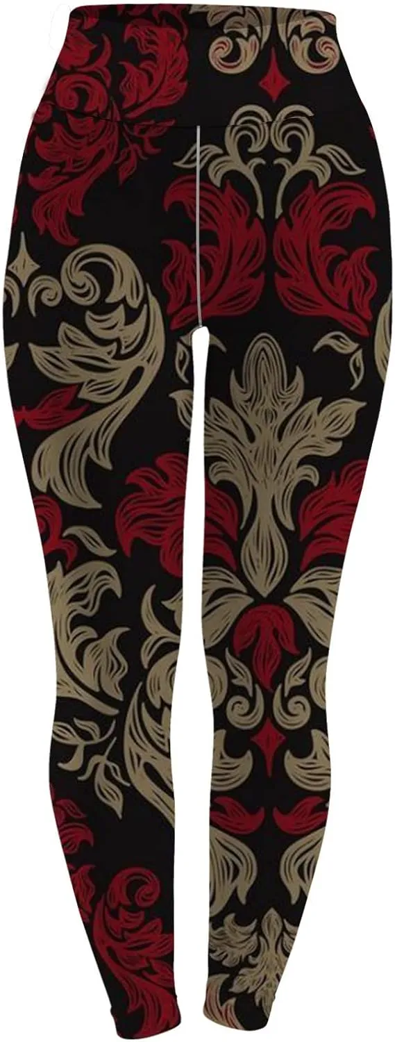 Women's Sugar Halloween Leggings Halloween Print Collection High Waist Women Leggings Printed Halloween Stretchy